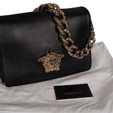 versace bag black medusa|Versace Medusa shoulder bag.